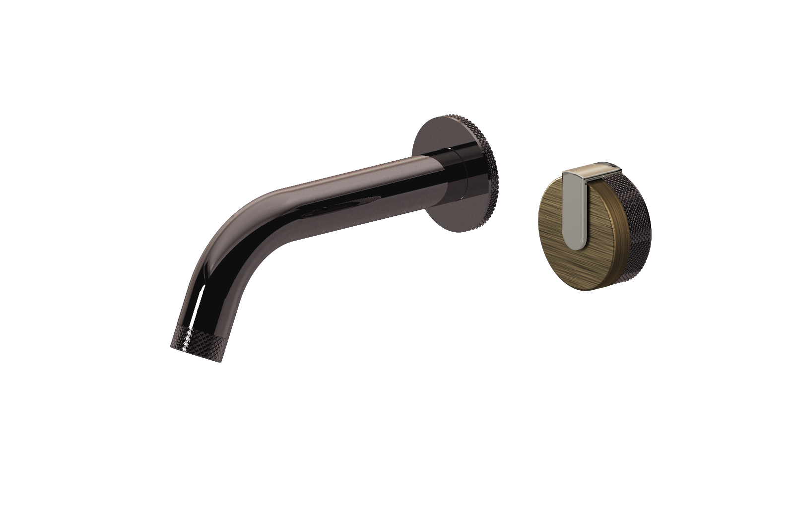 E-11535-R1VBB-L1PN-OX Настенный прогрессивный смеситель скрытого монтажа для раковины GRAFF MOD+
