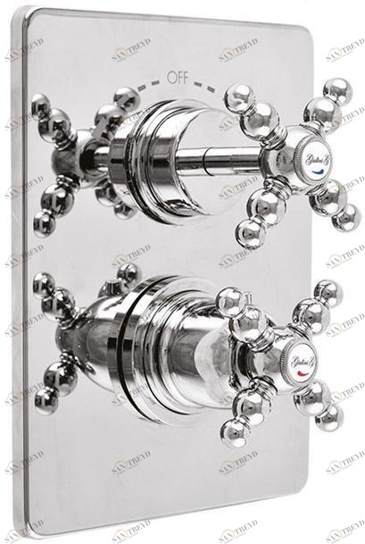 Rubinetteria Giulini Смеситель для душа с термостатом на 2 отверстия Parigi 8212papa