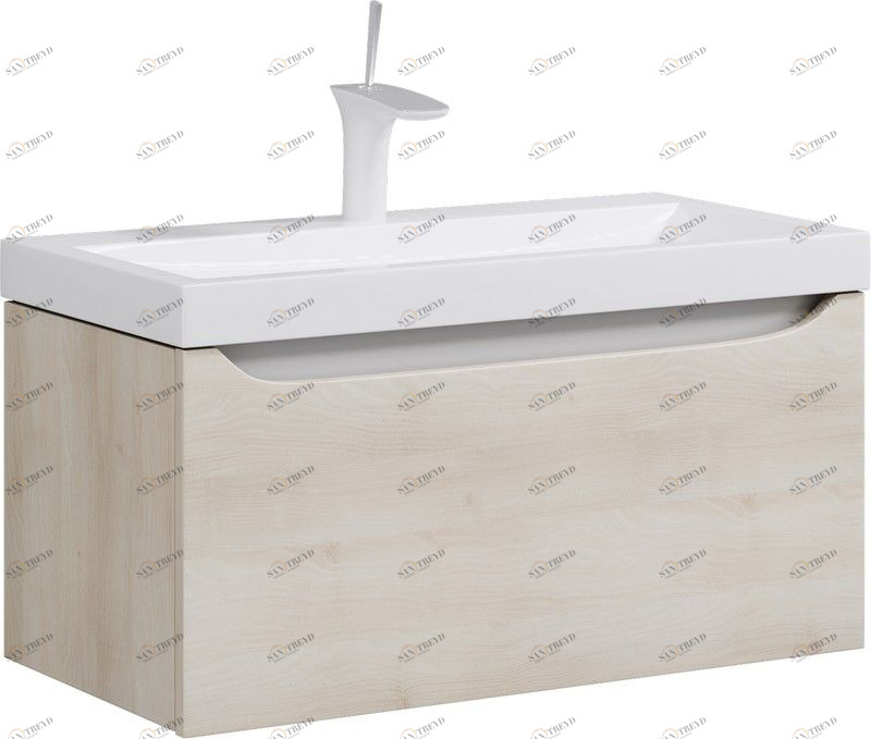 Верона Тумба под умывальник подвесная, цвет Акация  Ver.01.08/А AQWELLA Verona INF0804D