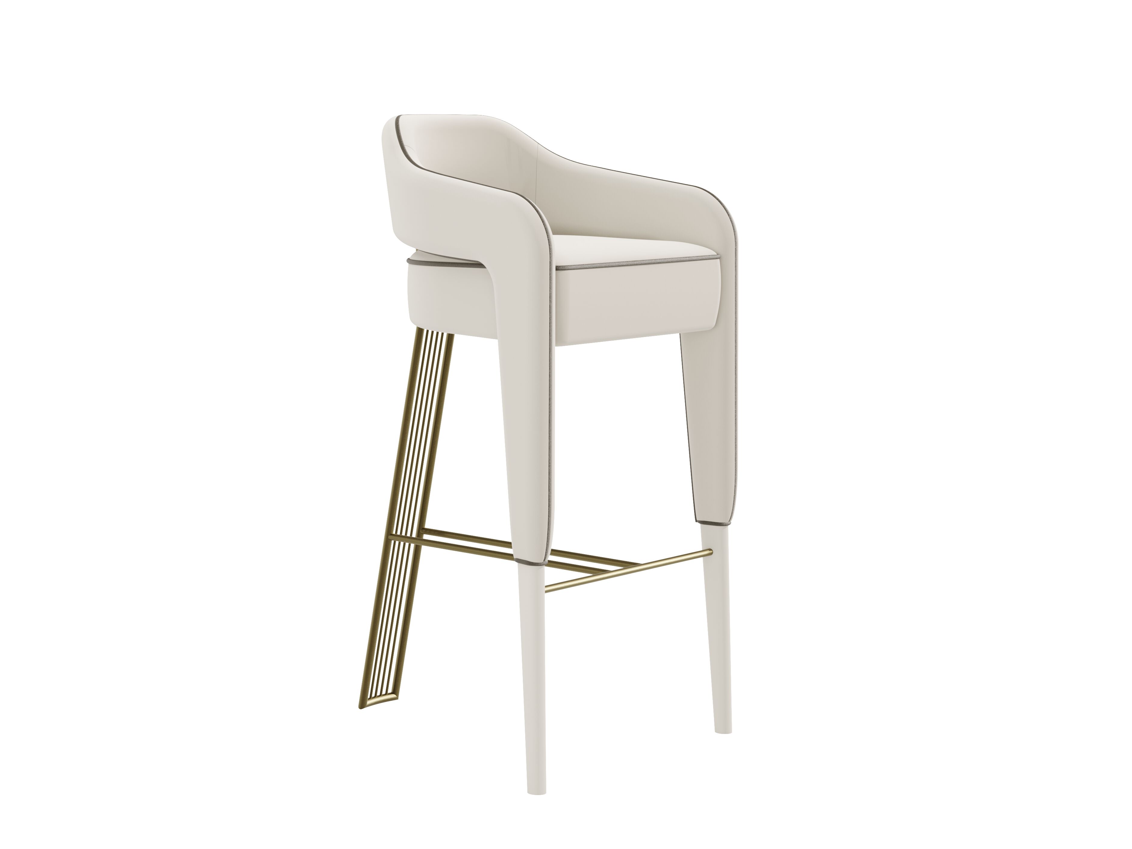 Тканевый барный стул с подставкой для ног Casa Magna INVICTA II ARCH-00109795