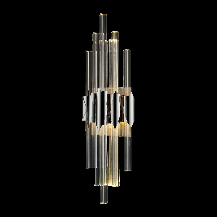 Светильник настенный прозрачный Delight Collection Glacier 1 Nickel W98015S-PN DELIGHT COLLECTION  00-3882863 Прозрачный  - Вид №1