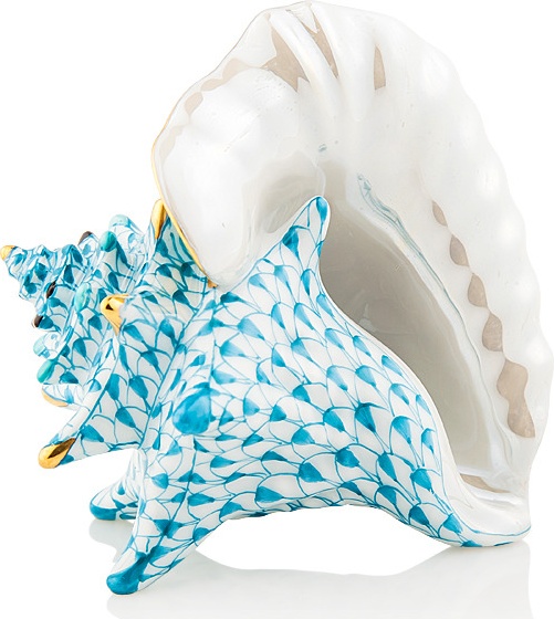 10623455 Herend Фигурка 8см "Морская раковина" Фарфор 