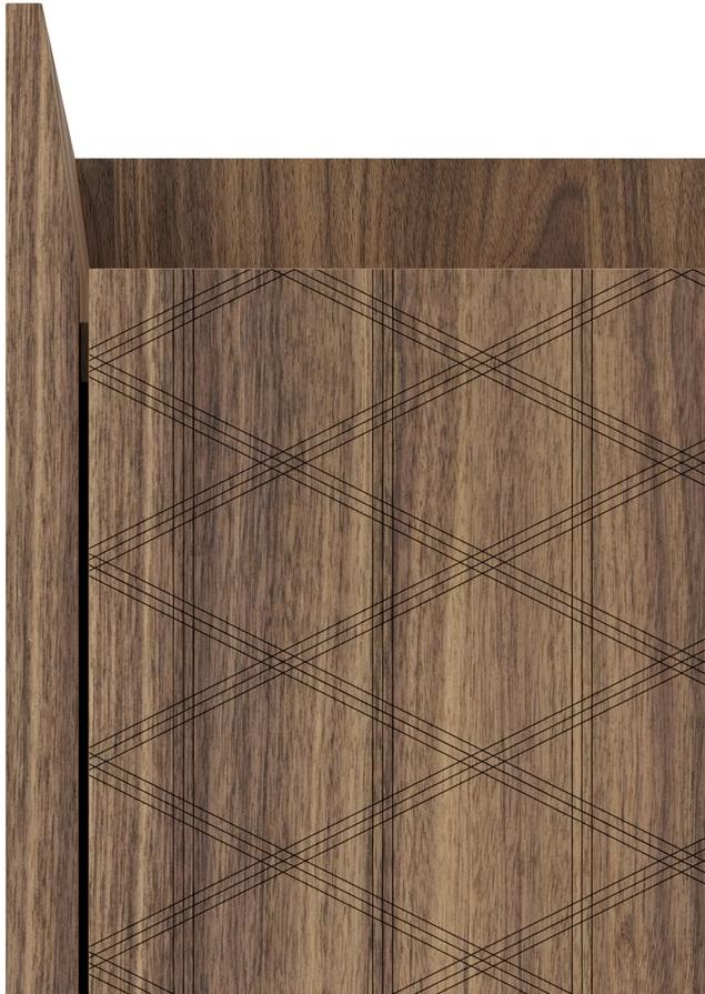 Barba design Прямоугольная тумбочка из орехового дерева с ящиками Trame C65.a1 - Вид №1