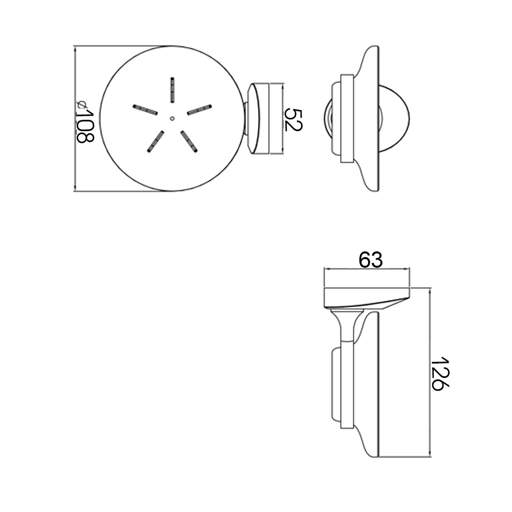 Мыльница Raiber R70109 стеклянная R70109 Santreyd  - Вид №2