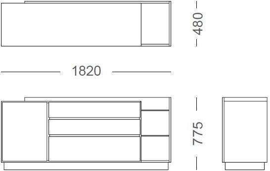 Now & Future Комод с распашными дверцами и ящиками Gap sun-id-1446297 - Вид №1