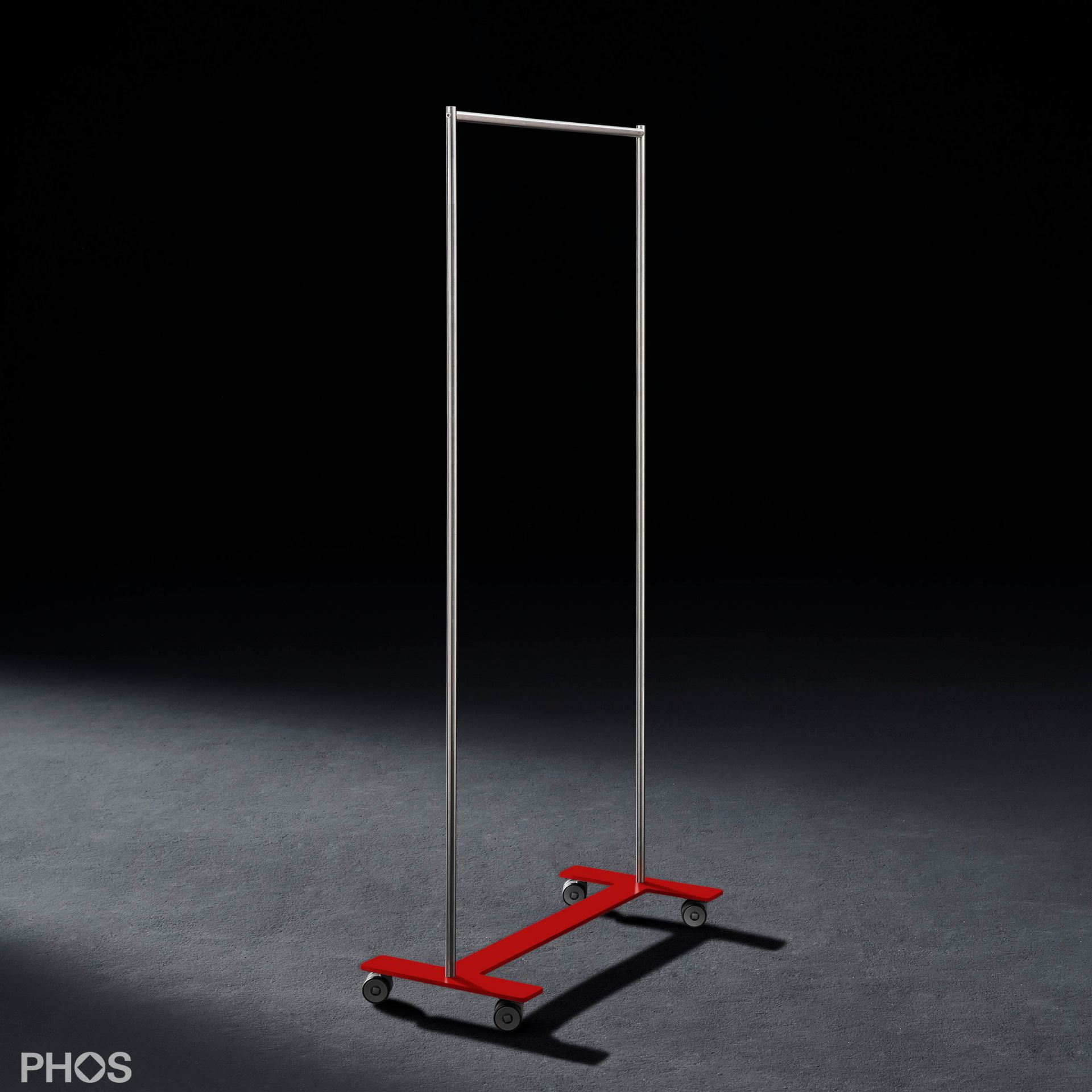 GWT1-BPR Платяной шкаф Twin Pur с платяной штангой, основание: красное. PHOS  - Вид №1