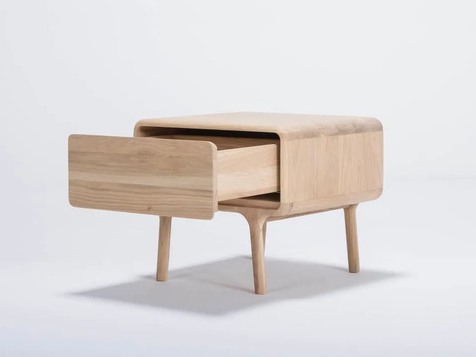 Прямоугольная тумбочка из дуба с ящиками Gazzda Фавн ARCH-00005404 - Вид №1