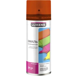 Эмаль аэрозольная флуоресцентная Luxens цвет красный 520Мл