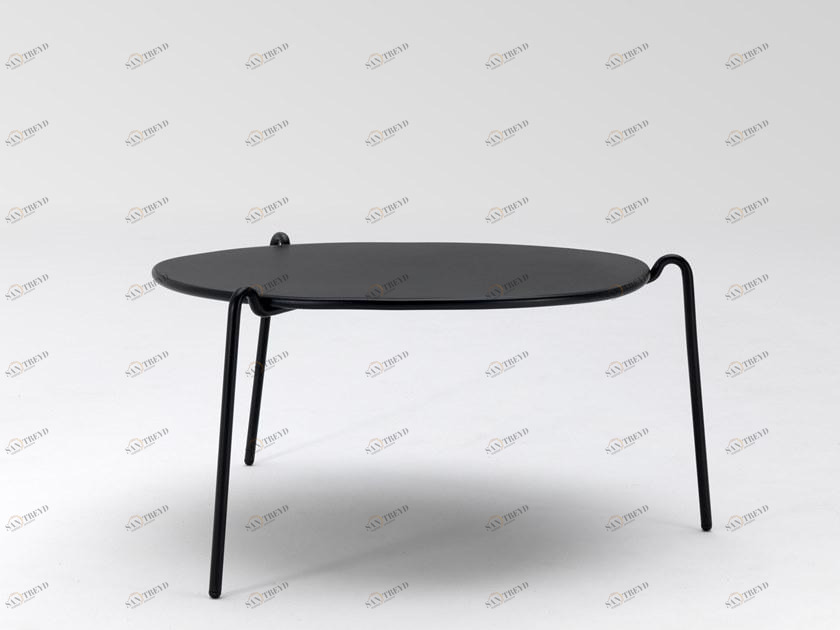 emu Низкий круглый стальной журнальный столик Rio r50 797