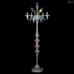 3413 ORIGINALMURANOGLASS Торшер Сапфир - муранское стекло OMG  см