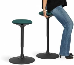 Real Piel Регулируемый по высоте металлический стул для офиса