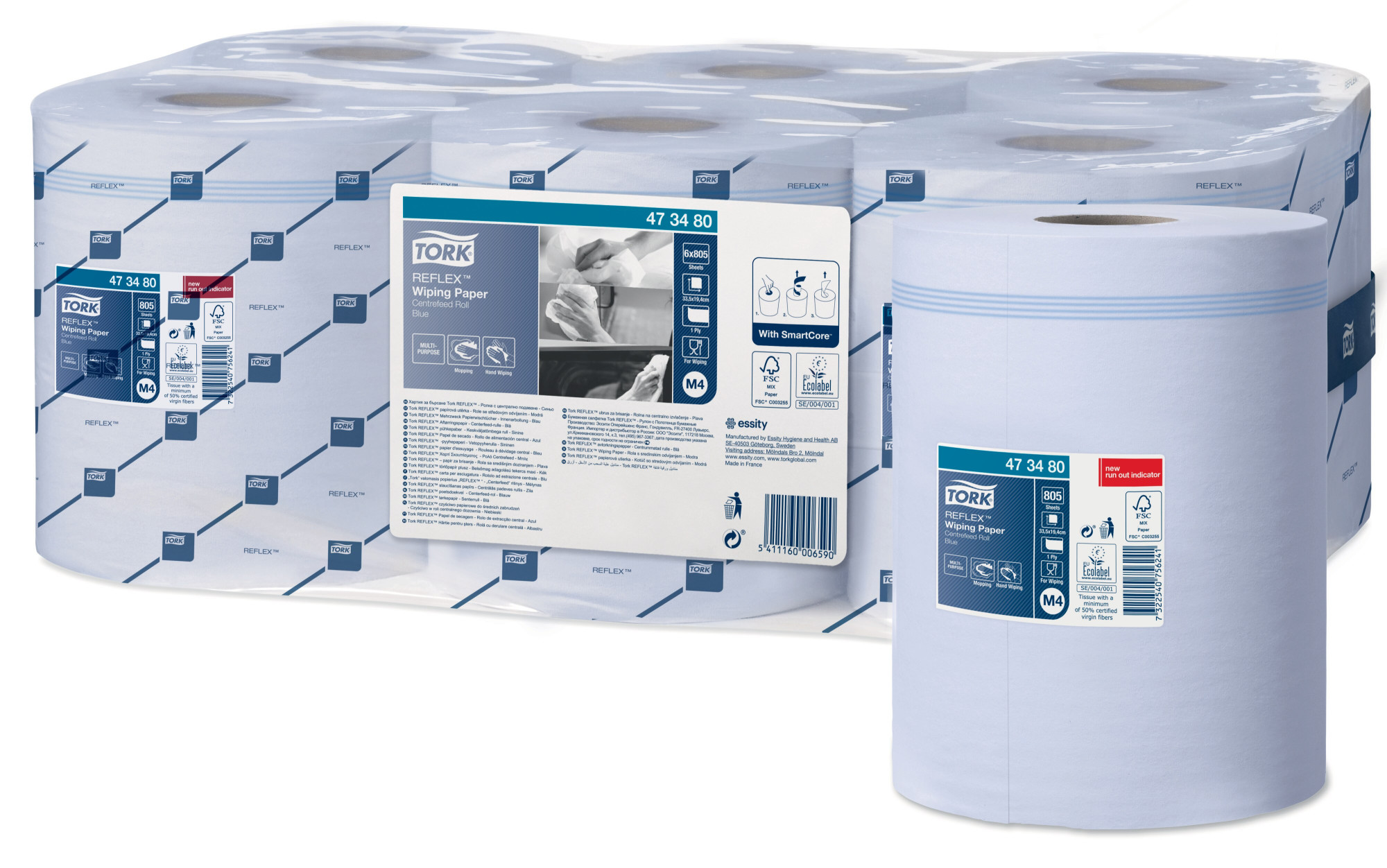 47348051 Салфетка Reflex™ для легких загрязнений Tork 