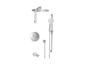Встраиваемый термостатический набор для ванны с ручным душем