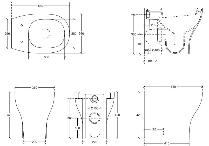 Керамический туалет Galassia EDEN ARCH-00024128 - Вид №2