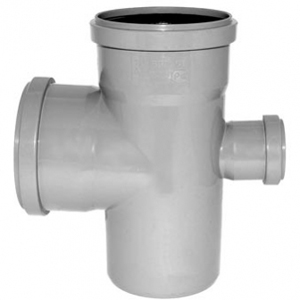 Крестовина канализационная Д110х110х50мм 90 градусов Политек 6290 - Вид №1