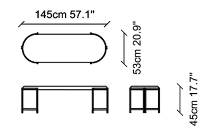 Мягкая скамейка из ткани NDESIGN румяна ARCH-00007933 - Вид №1