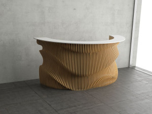 Стойка регистрации из фанеры