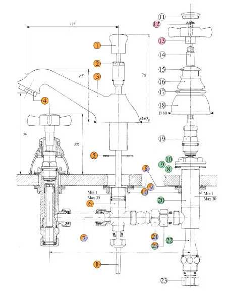 610920KO18 Смеситель Bandini Old England Santreyd - Вид №2