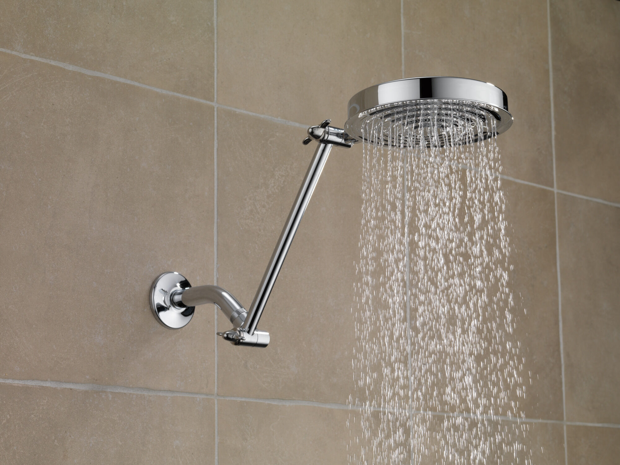 52687-PK Душевая лейка Raincan с одной регулировкой и регулируемым рычагом Delta Faucet Universal Showering Хром  - Вид №3