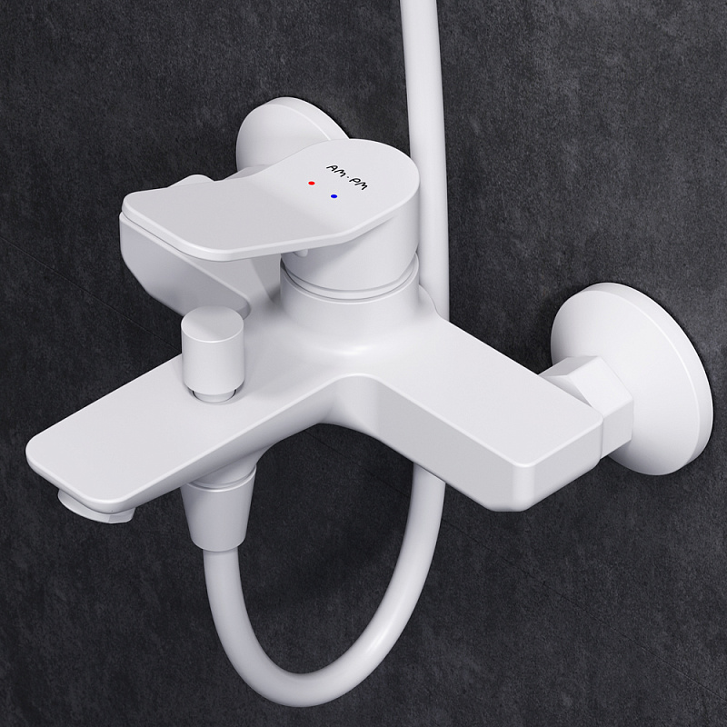 F43885A14 набор 2в1: см-ль д/ванны/душа верхний душ d 220 мм ручн.душ 110 мм 1 ф-ция душев AM.PM X-Joy  - Вид №2