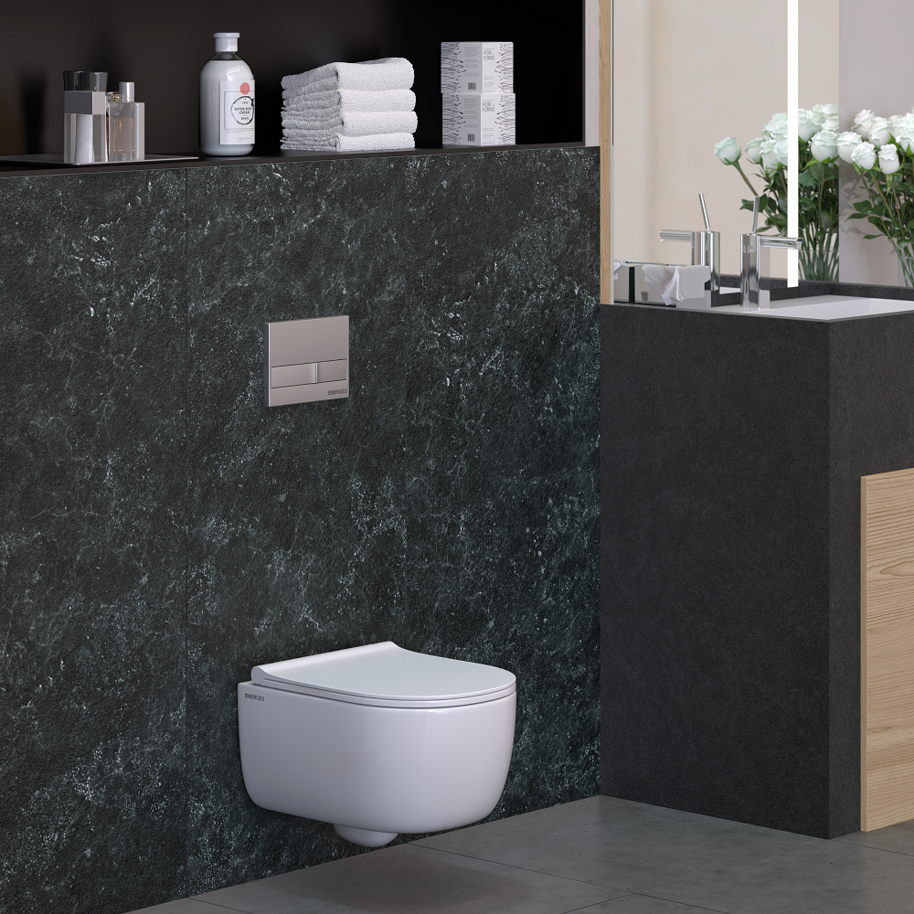 082111 Подвесной унитаз настенный Белый BERGES Ego Турция - Вид №4