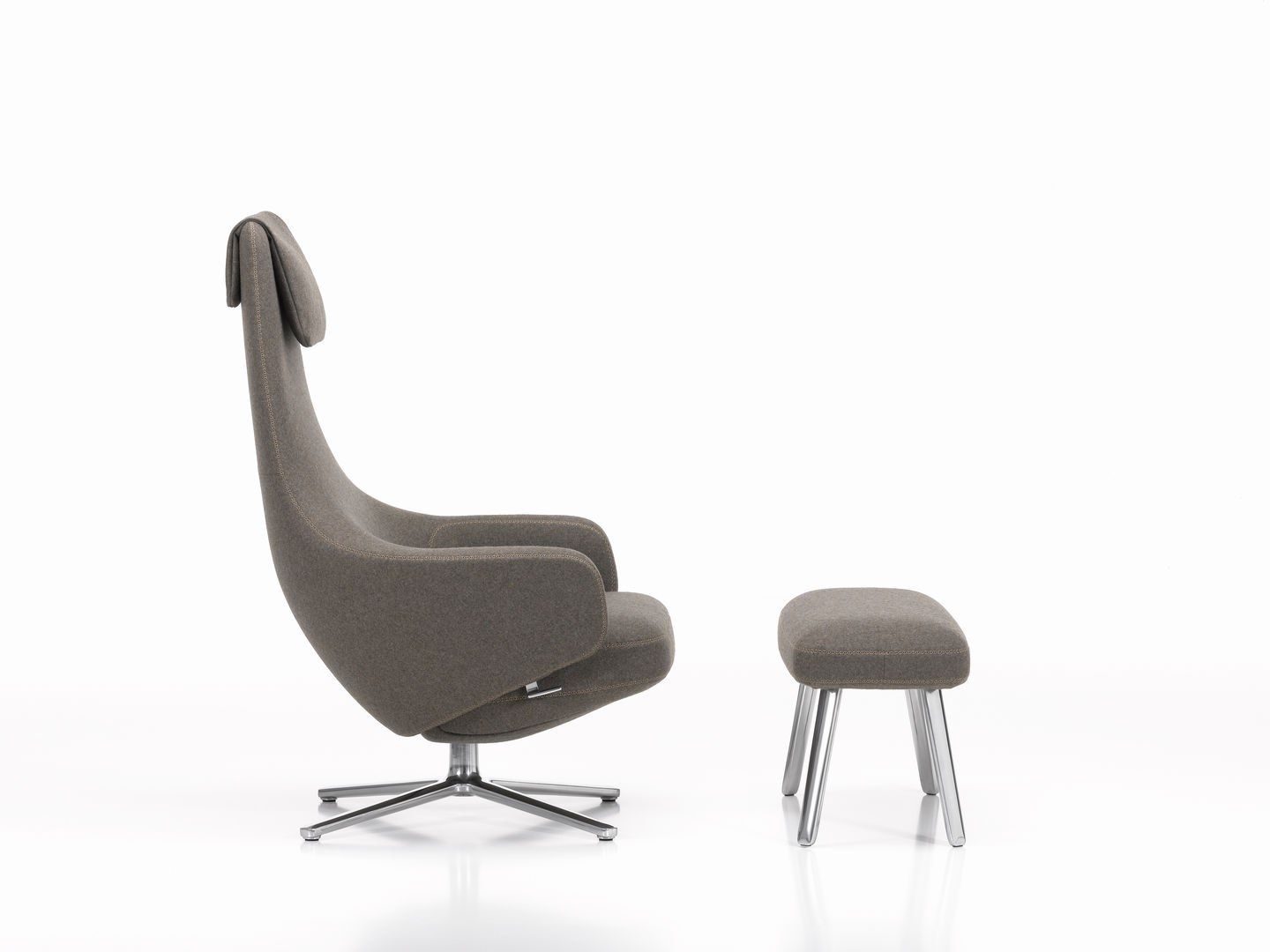 Вращающееся кресло с подставкой для ног VITRA Repos &amp ARCH-00012077