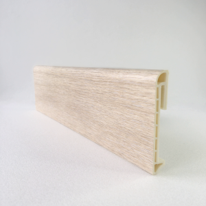 Напольный плинтус  Ясень белый 80мм