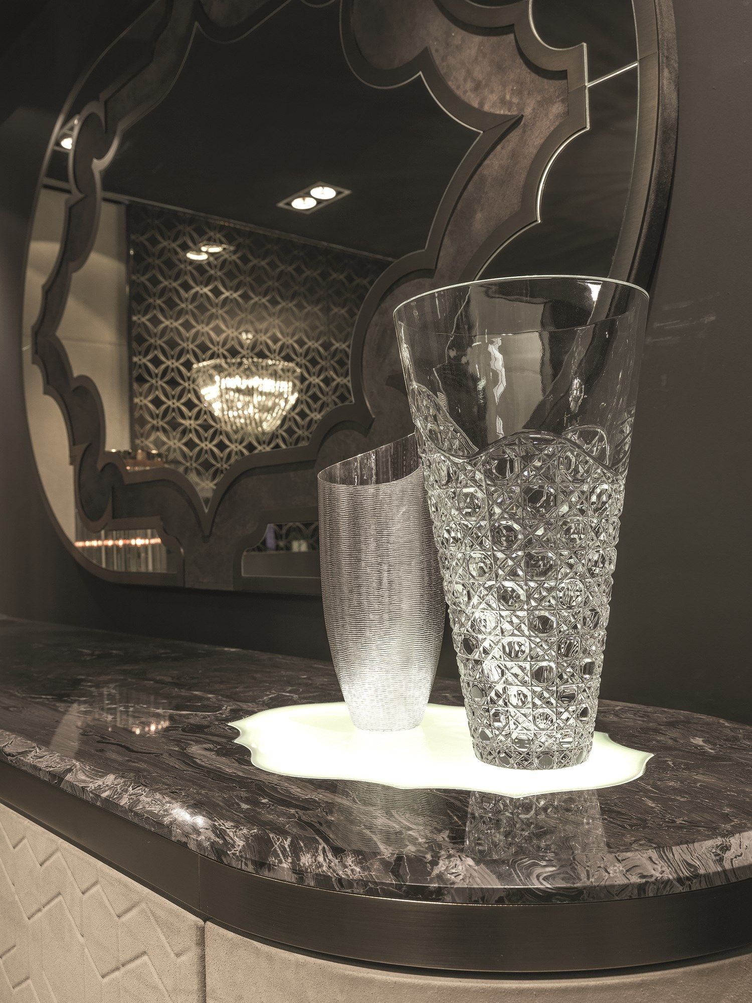 Кожаный шкаф со встроенным освещением Longhi Loveluxe ARCH-00088301 - Вид №5