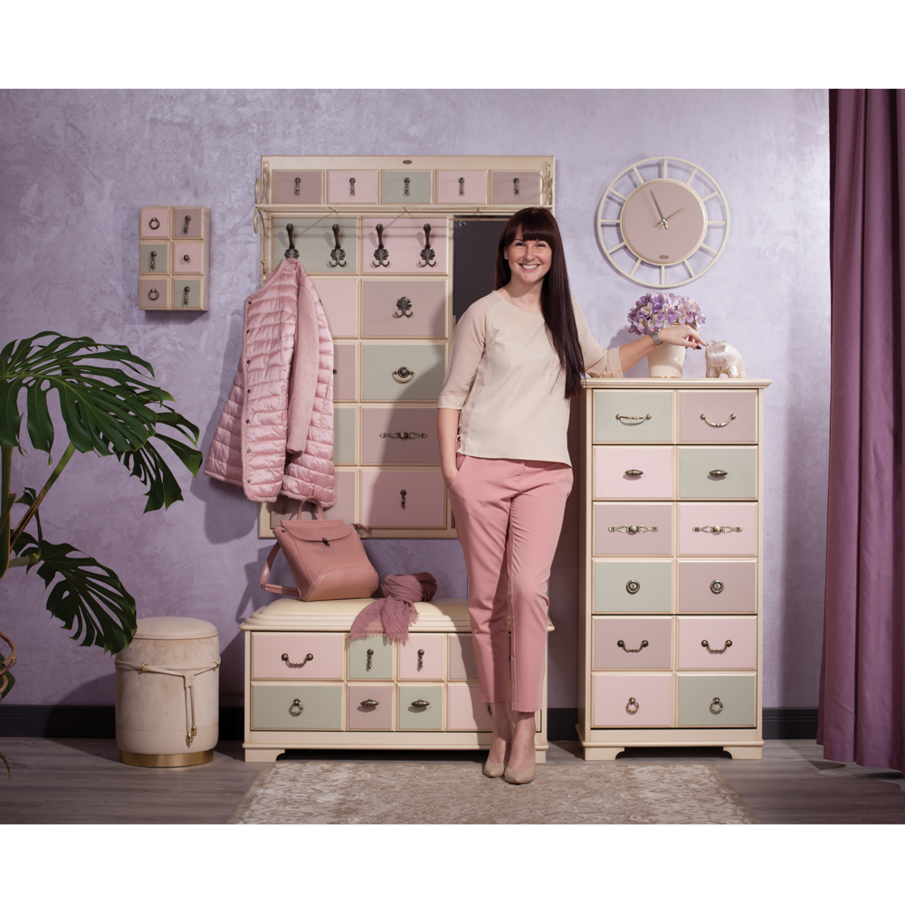 11536 Комод Пандора 5 Айвори Акварель BOGACHO 4627139505266