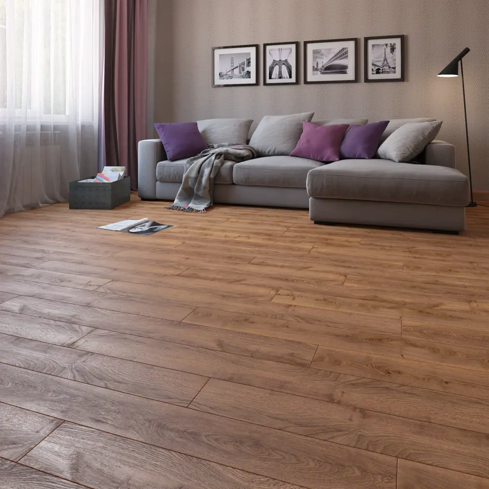 SOMMER Ламинат Бурбон - водостойкое покрытие с фаской для влажных помещений 89336353 STLM-1442413