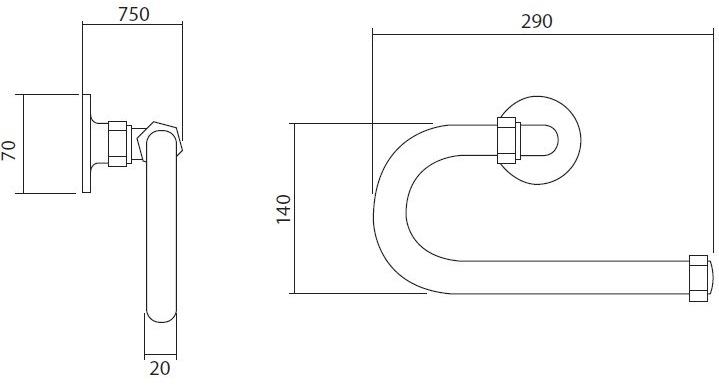 BLEU PROVENCE Крючок для полотенец из латуни Lux sun-id-1458917 - Вид №1