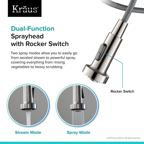 Кухонные смесители Bolden KPF-1610SSCH латунь krausru  - Вид №10