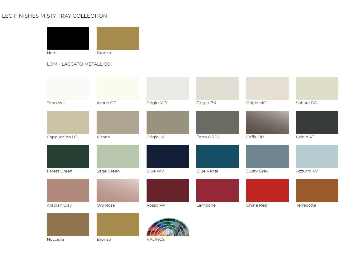 Алюминиевый и деревянный комод Guzzini & Fontana Misty Tray ARCH-00099509 - Вид №5