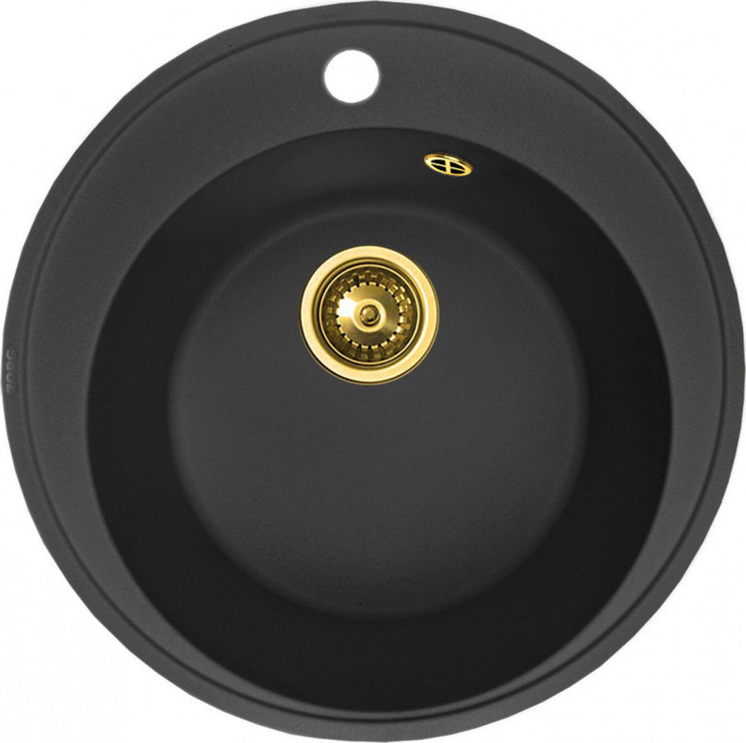 Мойка кухонная ZorG Granit GR 500 BLACK BRONZE из искусственного гранита, графит/бронза