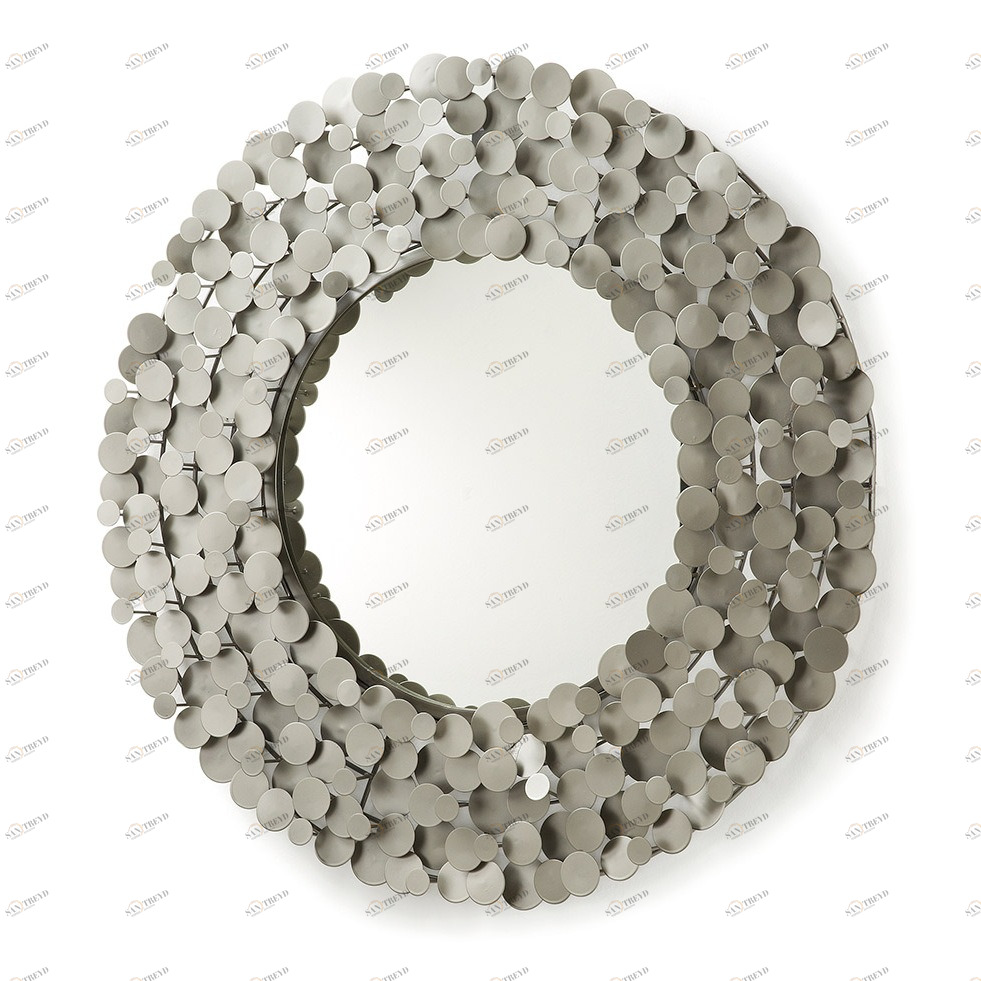 Зеркало круглое металлическое Wenda R55 от La Forma LA FORMA WENDA 342785 Серый 