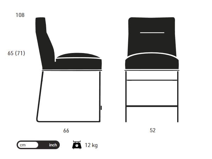 Сани стул с подставкой для ног KFF D-Light ARCH-00068535 - Вид №9