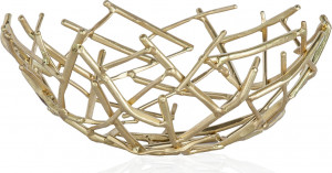 10614504 Michael Aram Чаша Michael Aram "Солома" 16см (золотистая) Латунь