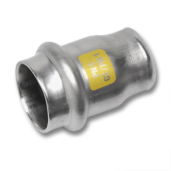 61730115 SANHA 17301 пр.-фит. газ, нерж.сталь, заглушка ВПр 15 мм  - Вид №1