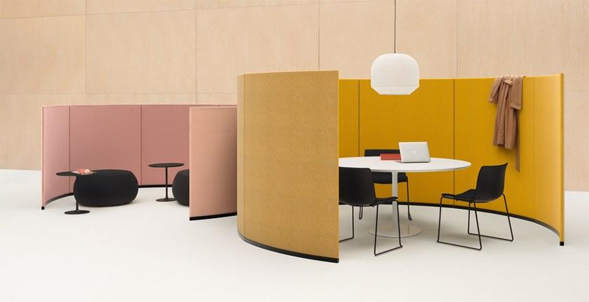 arper Отдельностоящая звукопоглощающая офисная перегородка из ткани Paravan sun-id-1397924 - Вид №2