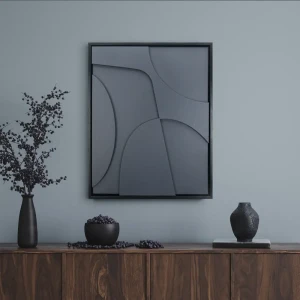 Декоративное панно Абстракция полистирол черный 40x50 см