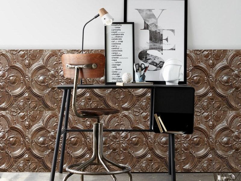 Koziel Моющиеся виниловые обои Tin tiles Ppv021d--x6  - Вид №1