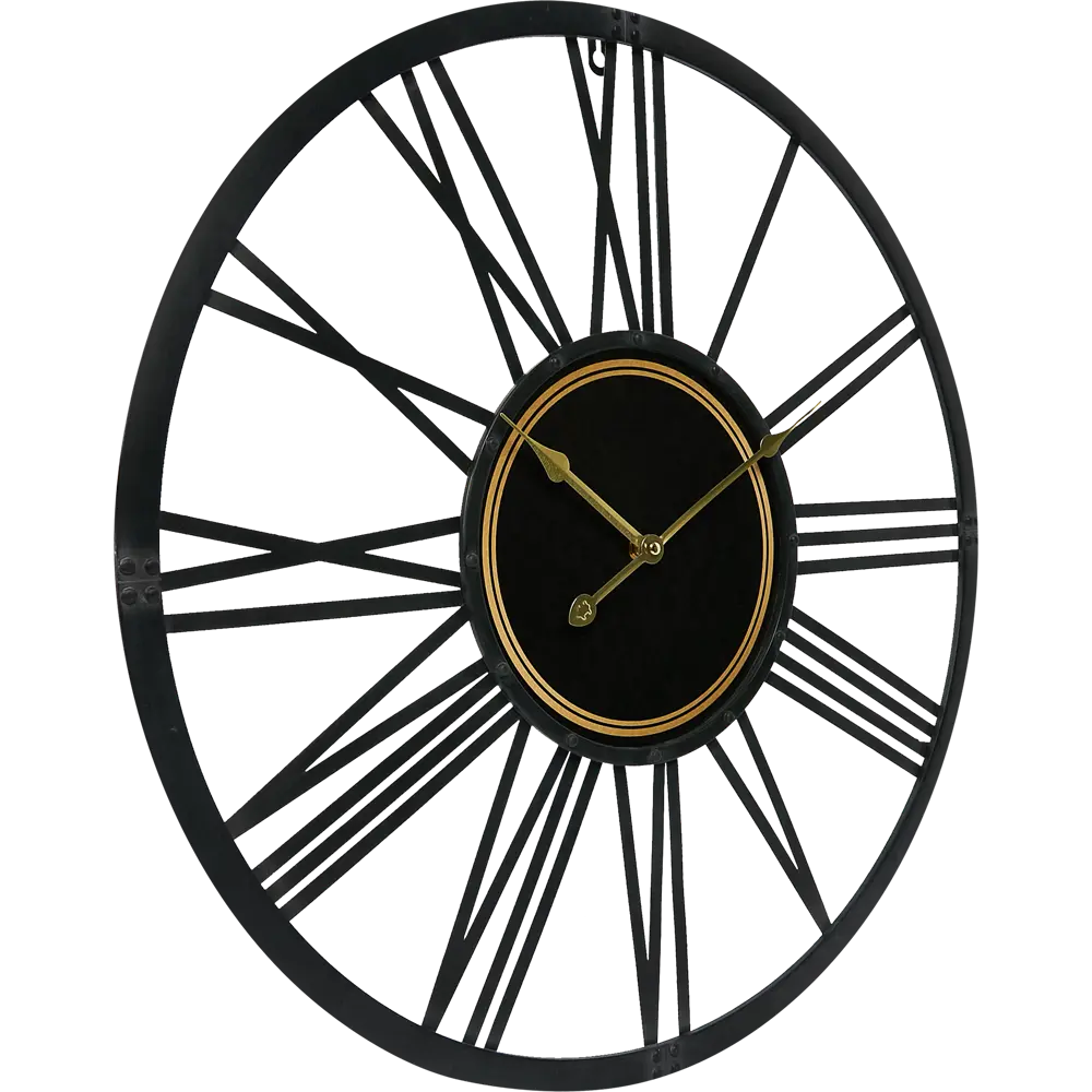 Часы настенные Dream River EA1131 круглые металл цвет черный бесшумные ø60 Осень STLM-2100162 - Вид №3