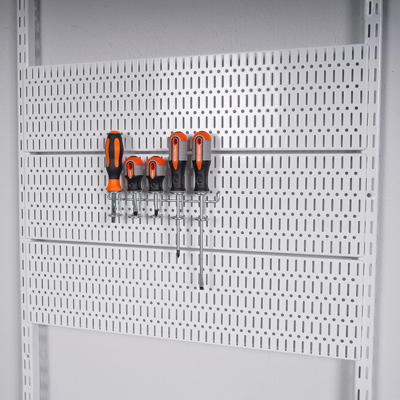 Перфорированная панель , 593х155 мм, белый LJPS0407 Public Steel Россия  - Вид №2