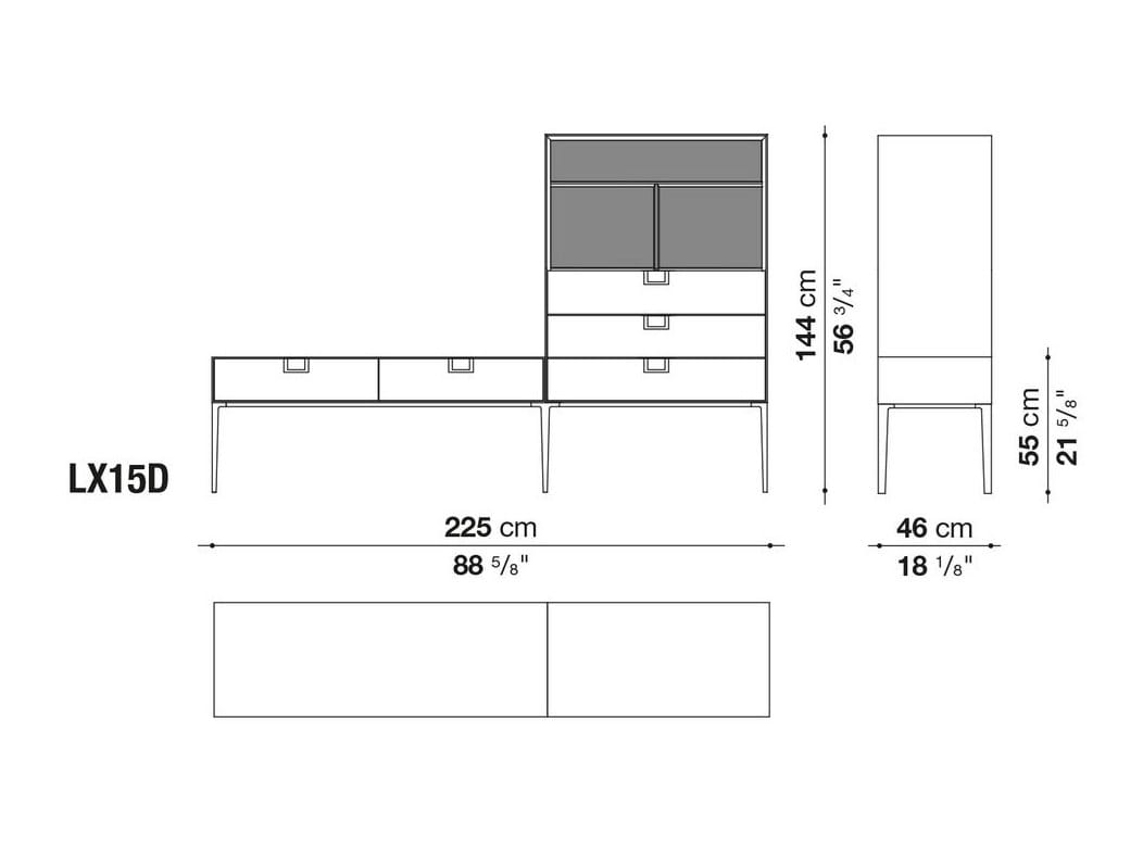 Шкаф с ящиками Maxalto ARCH-00148573 - Вид №10