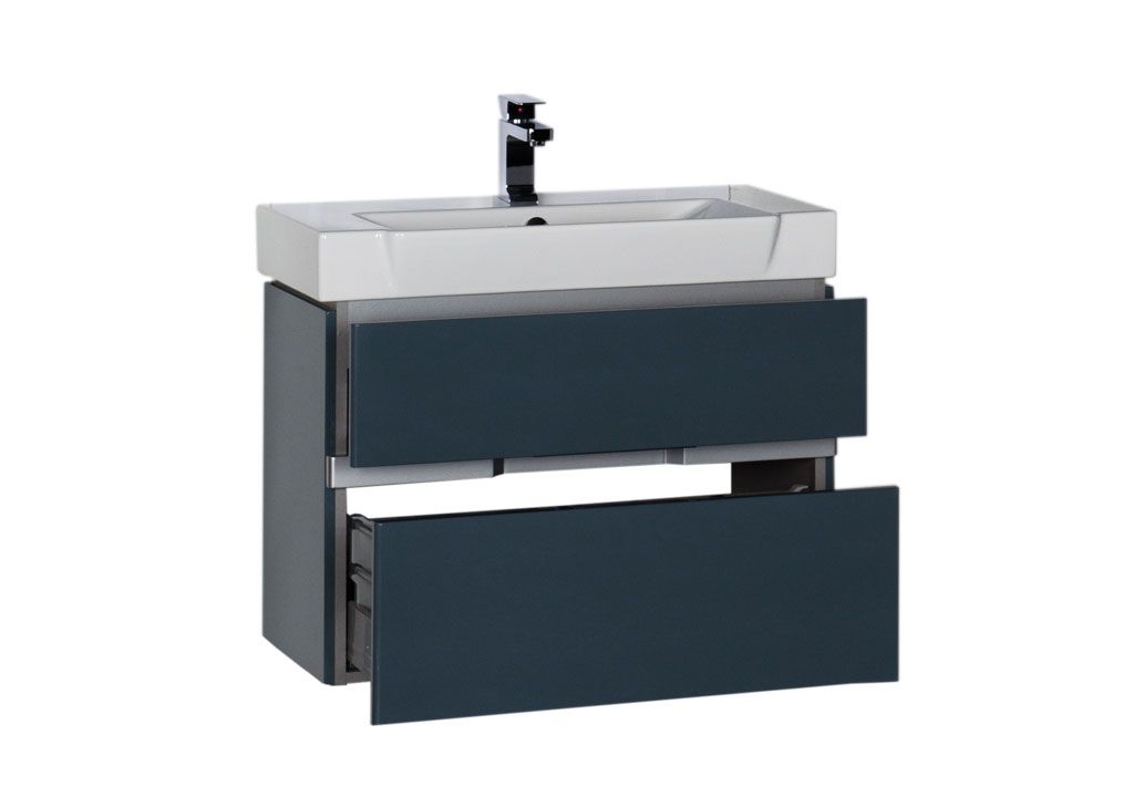 Тумба с раковиной Aquanet Виго 80 сине-серый 0018336400170591 - Вид №2