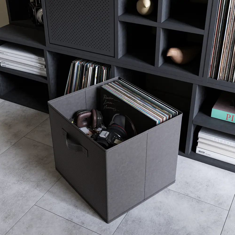 Spaceo Paris — складной короб для систем хранения Kub, графитовый 81990623