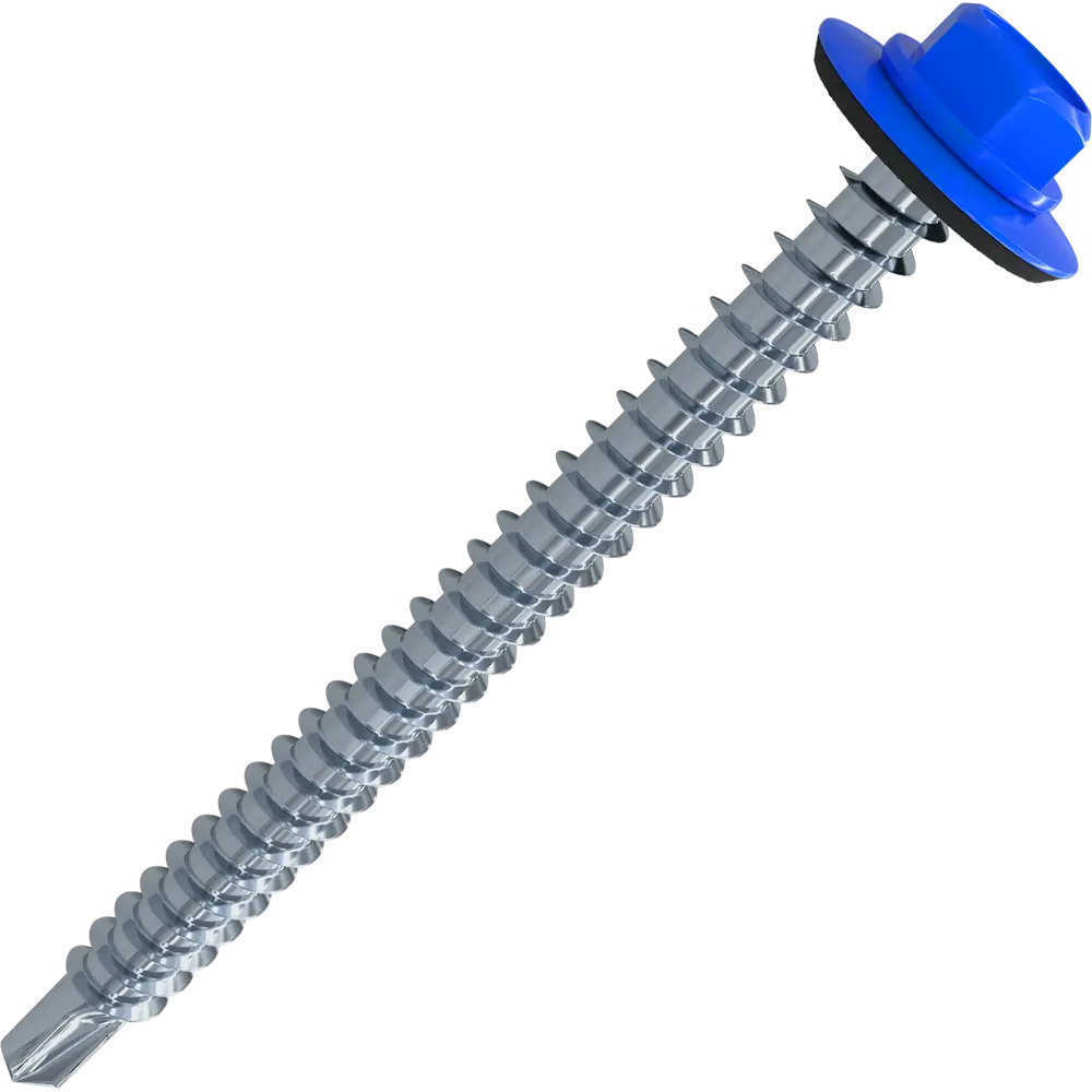 Кровельные саморезы STANDERS RAL5005 сверлоконечные синие 4.8x35, 80 шт STLM-2212438