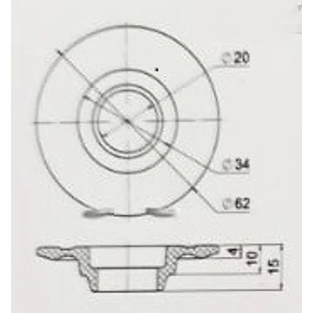 Клапан донный Уклад АС 100.01.006 для 1 реж. арматуры STLM-2164335 - Вид №3