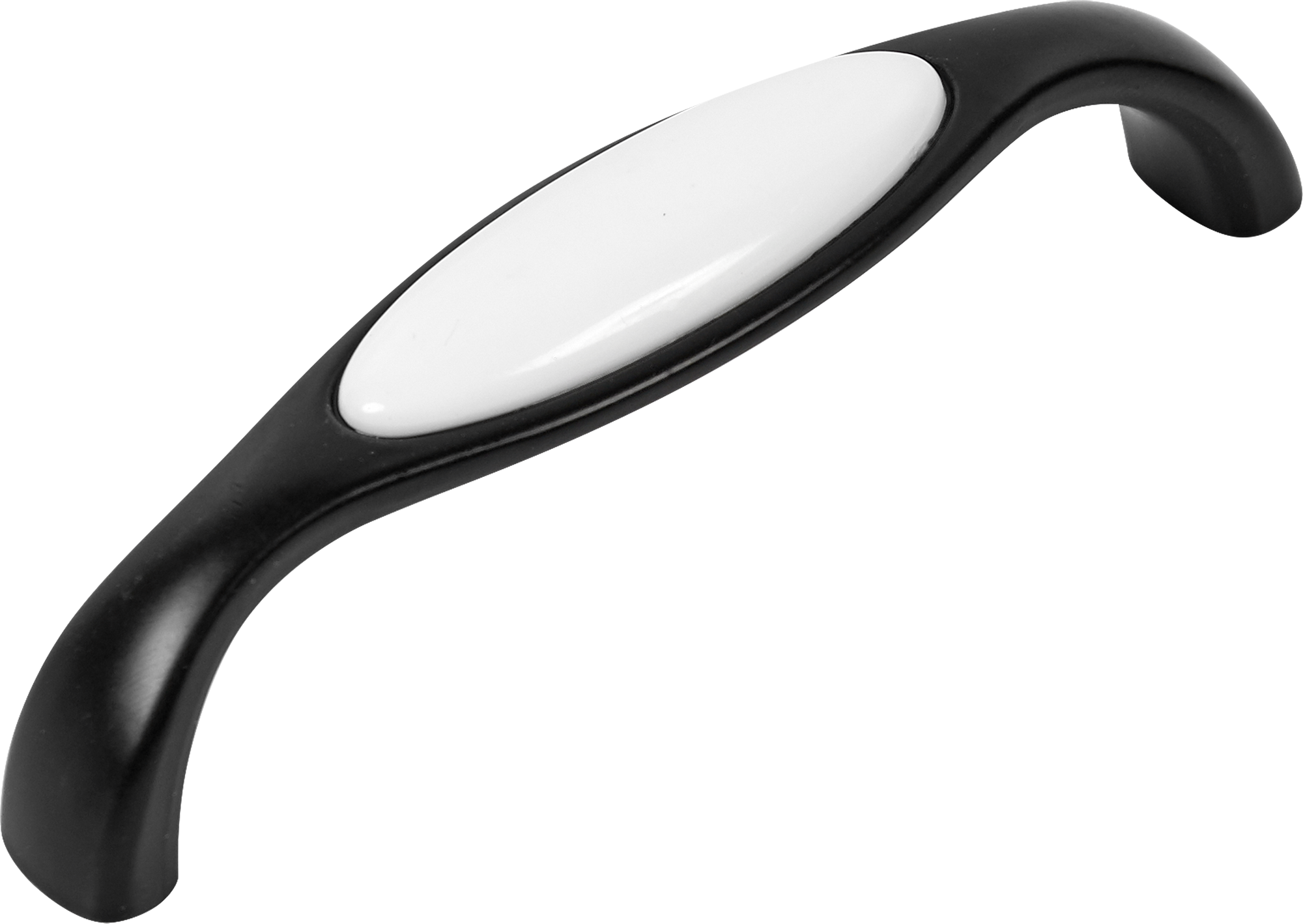 82334650 Ручка-скоба L4.004.96BL 96 мм, цвет чёрный/белый STLM-0024779 Santreyd 