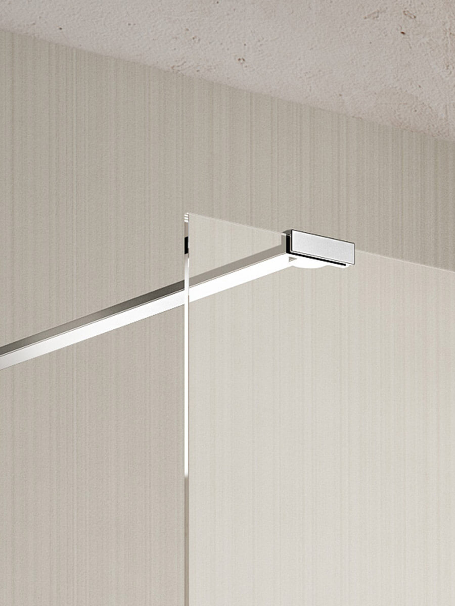 Душевое ограждение с опорой Provex Jolly JW-5 5100 JW 05 GL блестящий алюминий 5100JW05GL - Вид №1